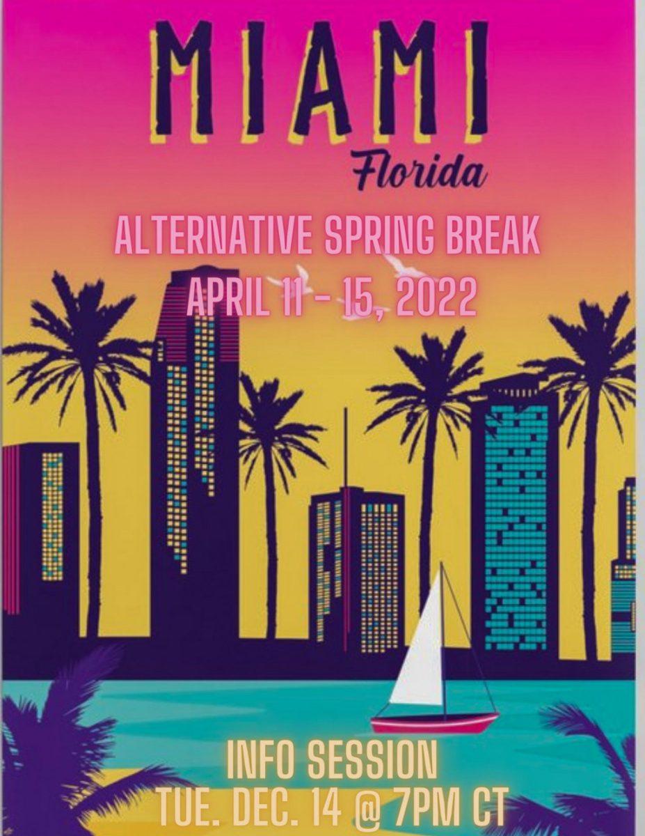 Miami destination for aternative spring break in April