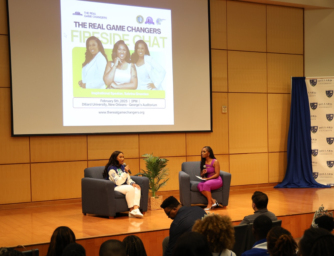 Sabrina Greenlee presents “The Real Game Changers” event at Dillard University during Super Bowl week