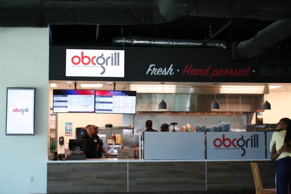 The newest campus dining addition at Dillard University, Original Burger Company Grill.